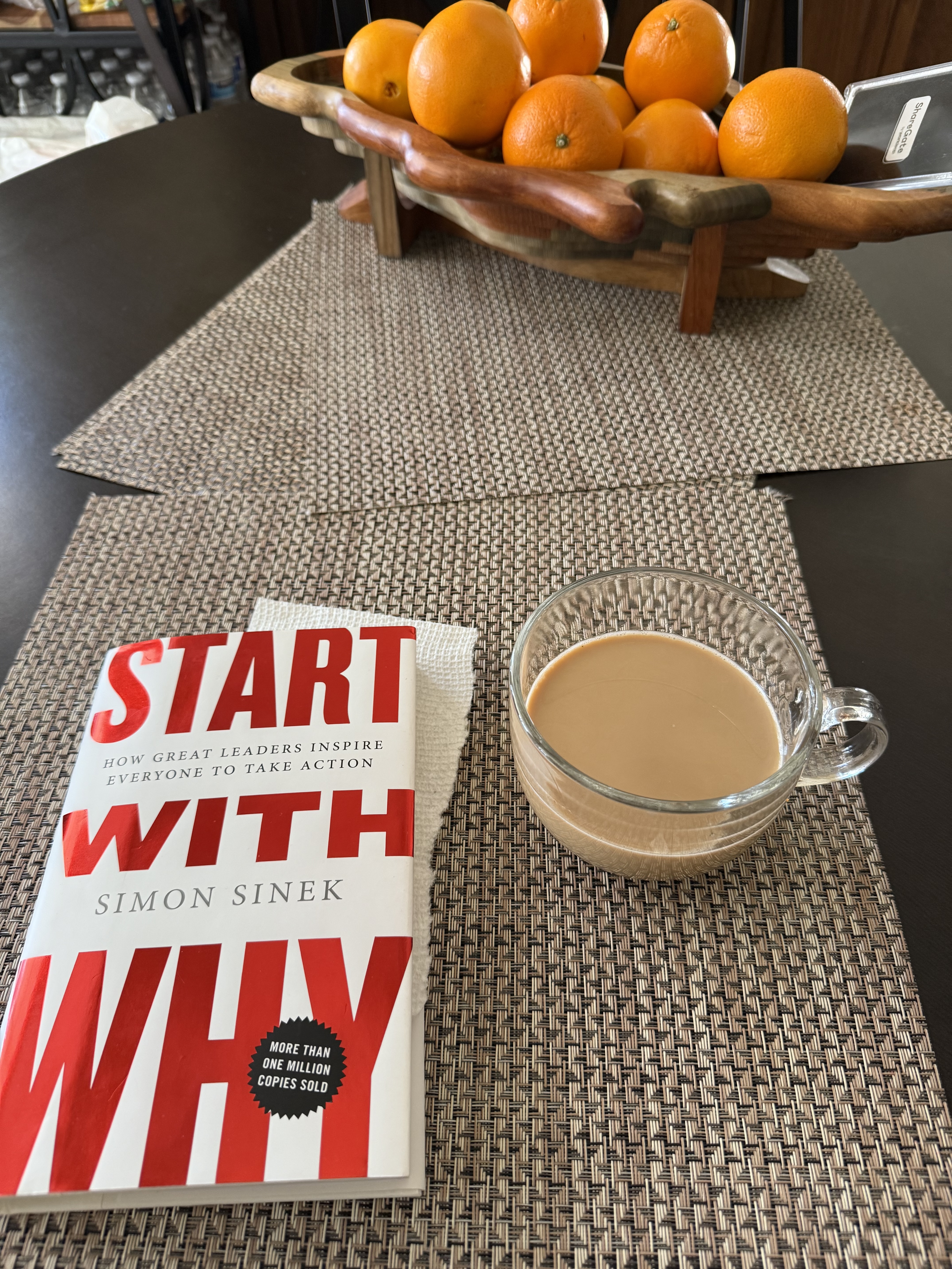 My reading setup with Start with Why