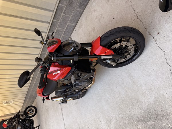 2026 Ducati Monster+ front three-quarter at the dealership